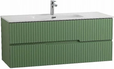 Тумба с раковиной Cezares Duet 120 DUET-N-1200-2C-SO-PS-P фисташковый софт