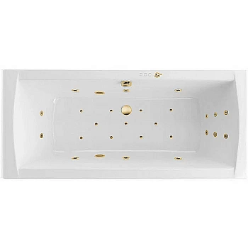 Ванна акриловая Excellent Aquaria Lux Slim ULTRA WAEX.AQU18S.ULTRA.GL 180x80 белая с гидромассажем
