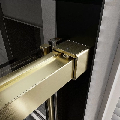 Душевой уголок Veconi Premium Trento PTC40-SP-150100-G-01-C4 прозрачный/профиль золото брашированное