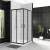 Душевой уголок BelBagno UNO-195-A-2-90-P-NERO 90х90 стекло текстурное/профиль хром Душевой уголок BelBagno UNO-195-A-2-90-P-NERO 90х90 стекло текстурное/профиль хром