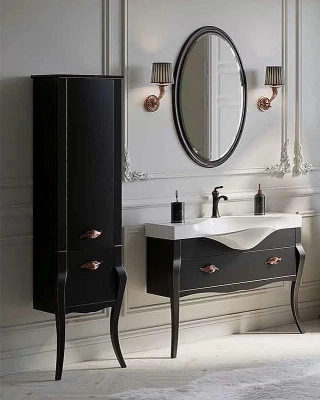 Зеркало Aqwella Borgia 65 BOR0210BLK черное