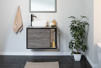 Тумба с раковиной Aquanet Nova Lite Loft 75 L/R дуб рошелье