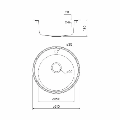 Кухонная мойка Iddis Basic BAS51P0i77