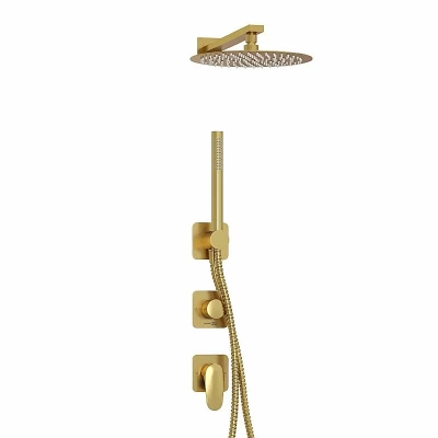 Душевая система WasserKRAFT Havel 3600 SET2831 золото матовое