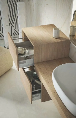 Консоль подвесная Cezares TAVOLONE 41581+50179 90 Rovere tabacco