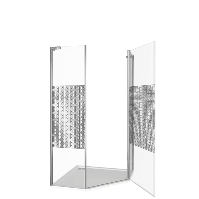 Душевой уголок Good door FANTASY PNT 100x100 прозрачный с рисунком