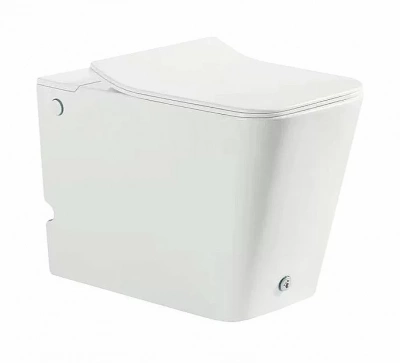 Унитаз SantiLine SL-5033 безободковый, с крышкой микролифт, импульсный смыв