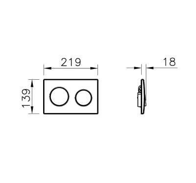 Кнопка для инсталляции Vitra Uno 730-0280EXP