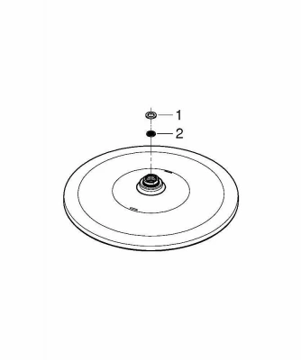 Верхний душ Grohe Rainshower 310 Mono 26561000 хром