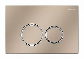 Кнопка для инсталляции Caprigo  Dew ABS DA001-champagne/crm шампань/хром
