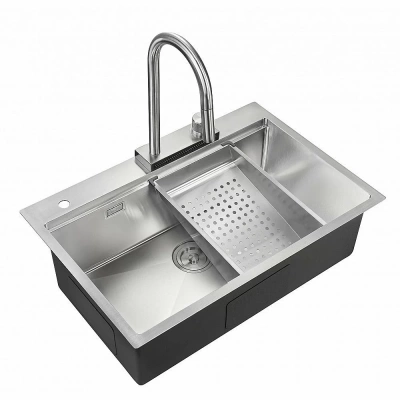 Мойка кухонная Milacio Denia 75 Steel MC.77420 нержавеющая сталь