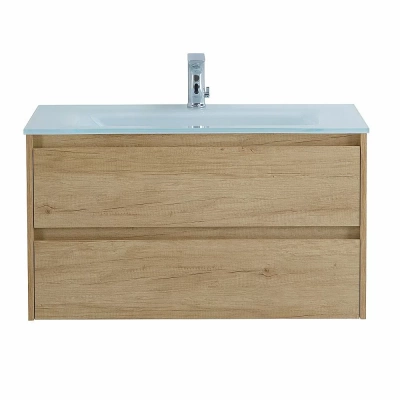 Тумба с раковиной BelBagno KRAFT 80 2C-SO/LOV-800-LVB Rovere Nebrasca Nature