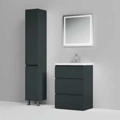 Тумба с раковиной AM.PM Gem S 60 графит