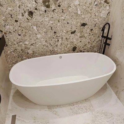 Ванна из искусственного камня Veconi Imperia IMP16075 160х75 белая