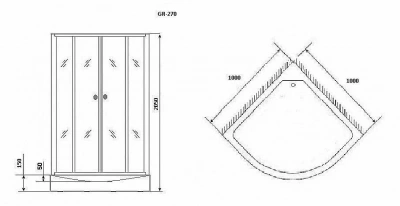 Душевая кабина Grossman Classic GR270 100x100