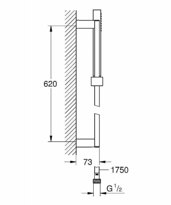 Душевая гарнитура GROHE Euphoria Cube+Stick 27891 000