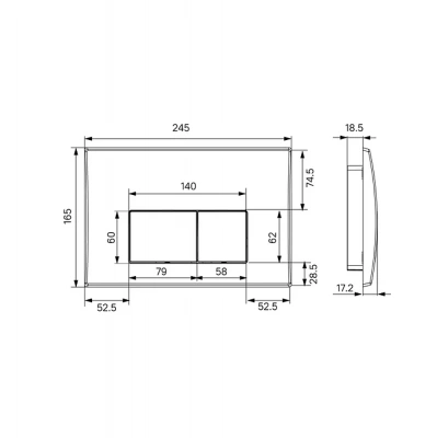 Инсталляция для унитаза Iddis Optima Home OPH0W0Ci32K белая клавиша