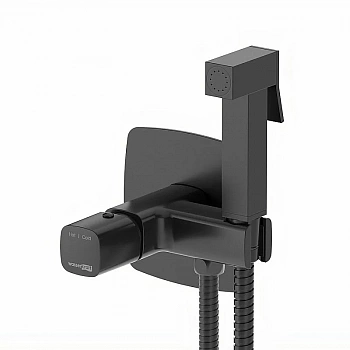 Гигиенический душ WasserKRAFT Nuthe 9138 черный матовый