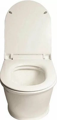 Унитаз подвесной SantiLine SL-5009 безободковый, с крышкой микролифт