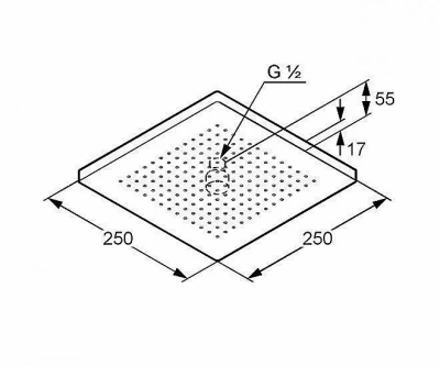 Верхний душ Kludi A-QA Eco 665410500