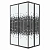 Душевой уголок Niagara Eco NG-1012-14QBLACK 120х80 профиль черный/стекло мозаика