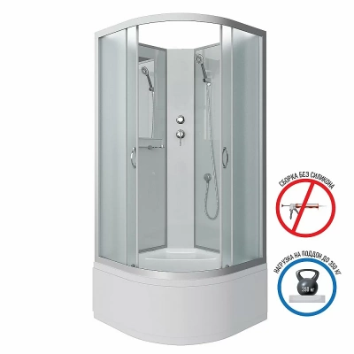 Душевая кабина Niagara Classic NG-2307-14BK 80х80