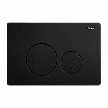 Кнопка для инсталляции ABBER AC0121MB черная матовая