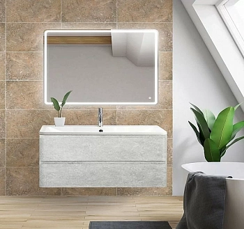 Тумба с раковиной BelBagno ALBANO 2C 120 Cemento Verona Grigio