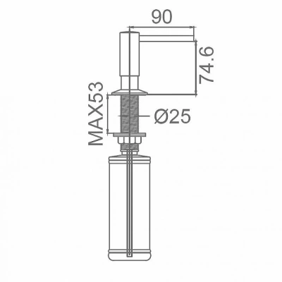 Диспенсер Milacio MC.931.MB черный матовый