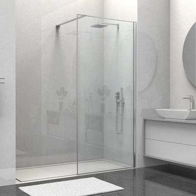 Душевое ограждение Vincea Walk-In VSW-1HS800CL 80 стекло прозрачное/профиль хром