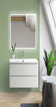 Тумба с раковиной BelBagno ALBANO 2C 60 Bianco Lucido