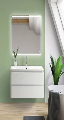 Тумба с раковиной BelBagno ALBANO 2C 60 Bianco Lucido