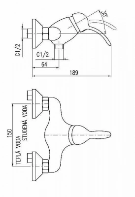 Смеситель для душа Rav-Slezak LABE L081.5BZ