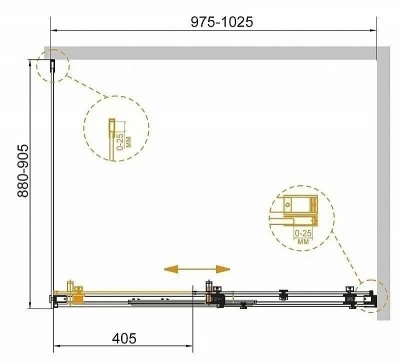 Душевой уголок Cezares STYLUS-SOFT-AH-1 100x90