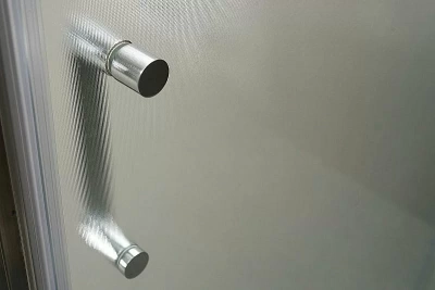 Душевая дверь BelBagno UNO 195-BF-1 155 стекло рифленое/профиль хром