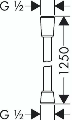 Душевой шланг Hansgrohe Isiflex 28272000 хром