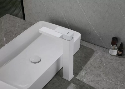 Смеситель для раковины ABBER Daheim AF8211W белый матовый