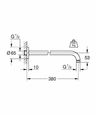 Душевой кронштейн Grohe Rainshower 28361000