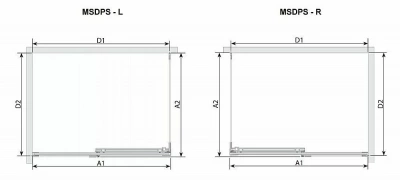 Душевой уголок Ravak Matrix MSDPS 100x80 стекло прозрачное/профиль хром