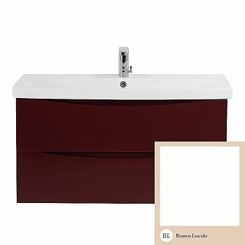 Тумба с раковиной BelBagno MARINO-CER 2C SO 90 Bianco Lucido
