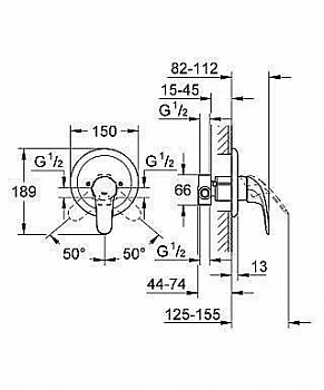 Смеситель для душа Grohe Euroeco 32742 000