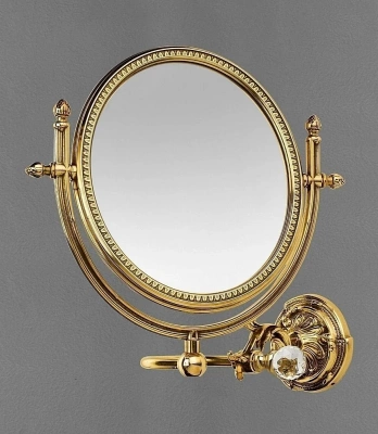 Косметическое зеркало увеличительное Art&Max Barocco Crystal AM-2109 бронза