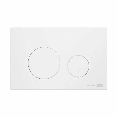 Бачок скрытого монтажа WasserKraft Aller 10 10TLT.031.ME.WM02 с белой матовой кнопкой
