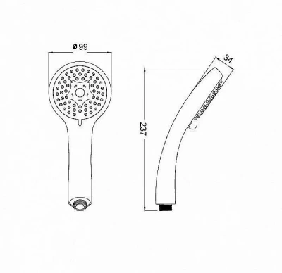 Душевая лейка Iddis Optima Home A11631