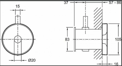 Излив для ванны Jacob Delafon LAMINAR E922-CP