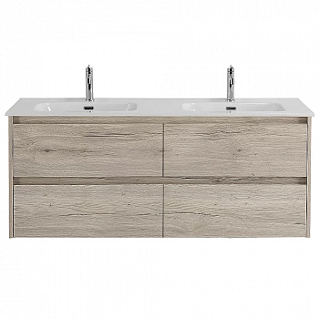 Тумба с раковиной BelBagno KRAFT 4C 140 белый дуб галифакс