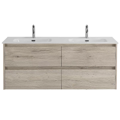 Тумба с раковиной BelBagno KRAFT 4C 140 белый дуб галифакс