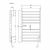 Полотенцесушитель Domoterm Квадро DMT 109-S П10 53x86 BOX EK R