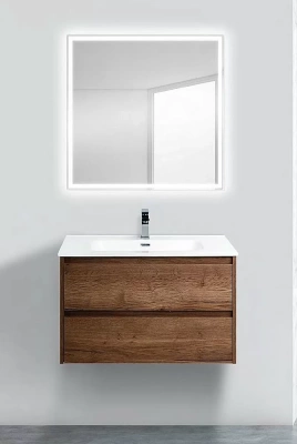 Тумба с раковиной BelBagno KRAFT 90 2C-SO/LOV-900-LVB Rovere Tabacco