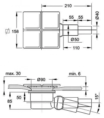 Сифон для поддона Ideal Standard Twist T851801
